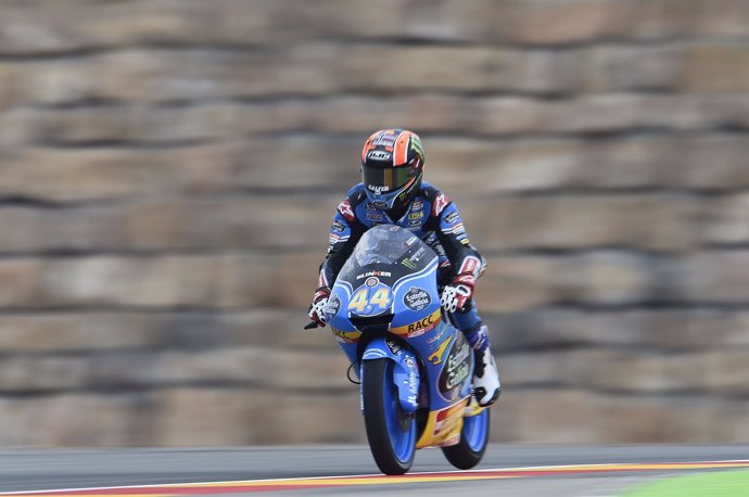 Arón Canet en los entrenamientos de MotorLand