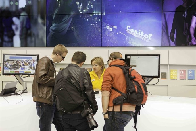 Turistas en la capital