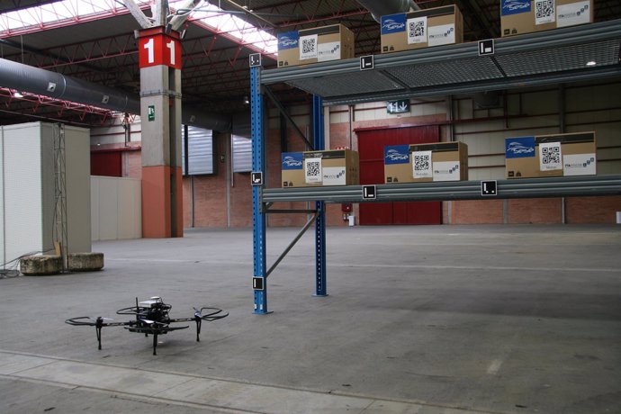 Dron desarrollado por Grupo Sesé e ITAINNOVA en Expodrónica.