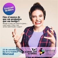 Una fallera y una anciana en una campaña para "desmontar los mitos" sobre la bisexualidad