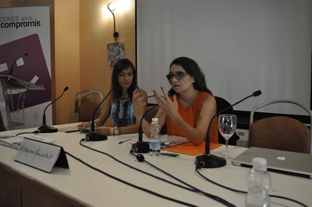 La vicepresidenta, en su intervención en la jornada