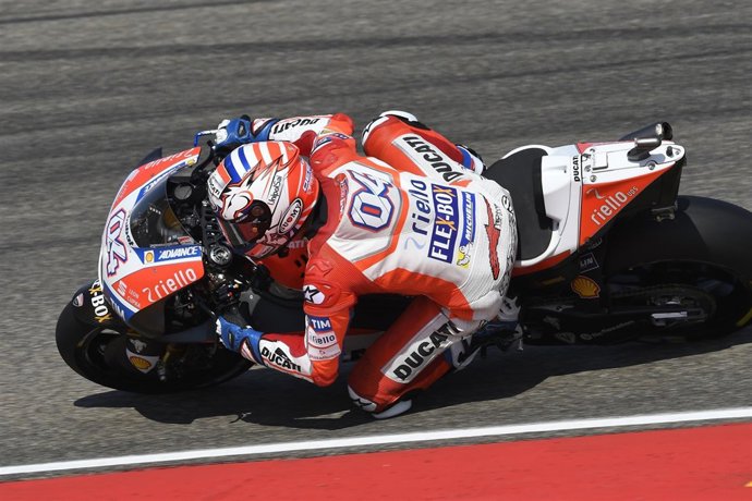 Andrea Dovizioso rodando en MotorLand
