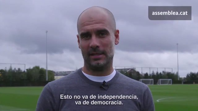 El entrenador Pep Guardiola en un vídeo de la ANC