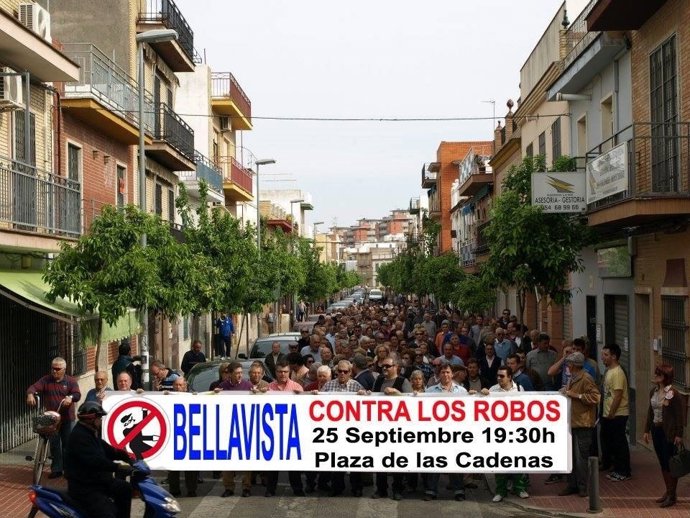 Convocatoria de la manifestación.