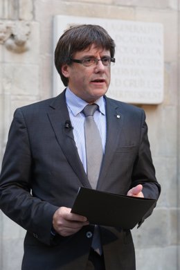El president de la Generalitat,  Carles Puigdemont