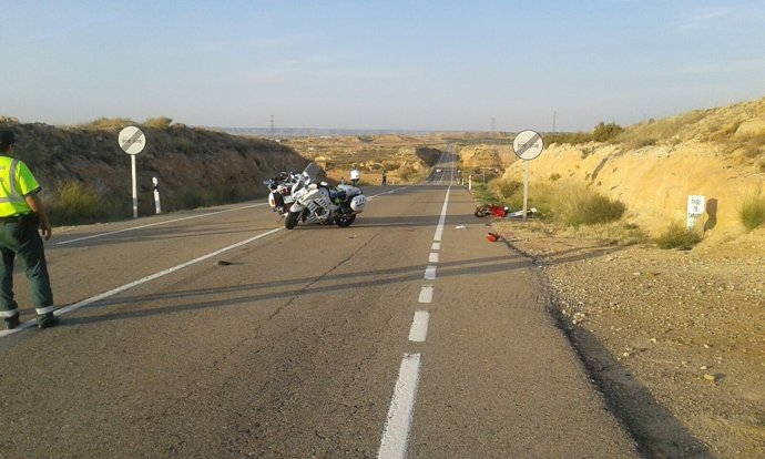 Accidente de tráfico en Caspe.