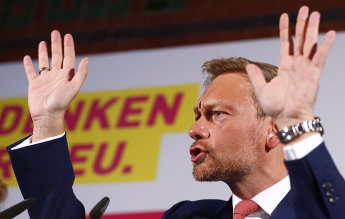 El líder del Partido Democrático Libre (FDP), Christian Lindner