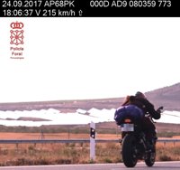 Imputados dos conductores en Ablitas (AP-68) que circulaban a más de 200 km/h