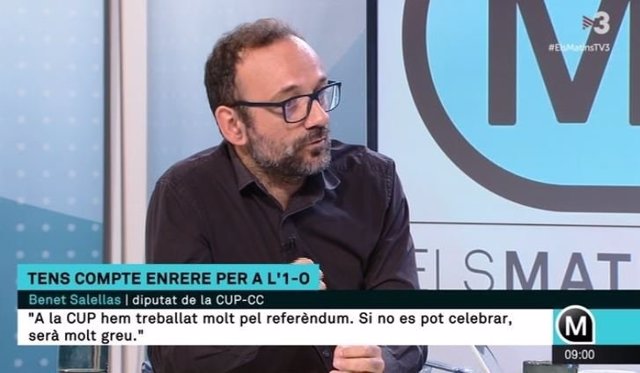 Benet Salellas en Els Matins de TV3