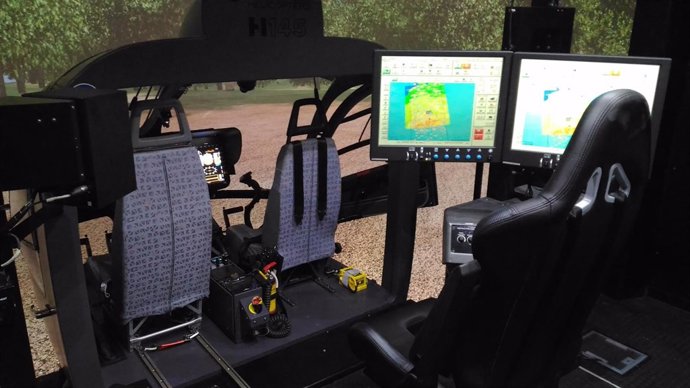 Simulador de vuelo del H145 de airbus