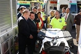 Page con una ambulancia