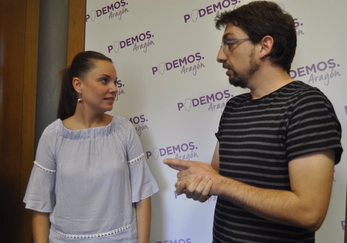 Maru Díaz y Lorién Jiménez, de Podemos Aragón