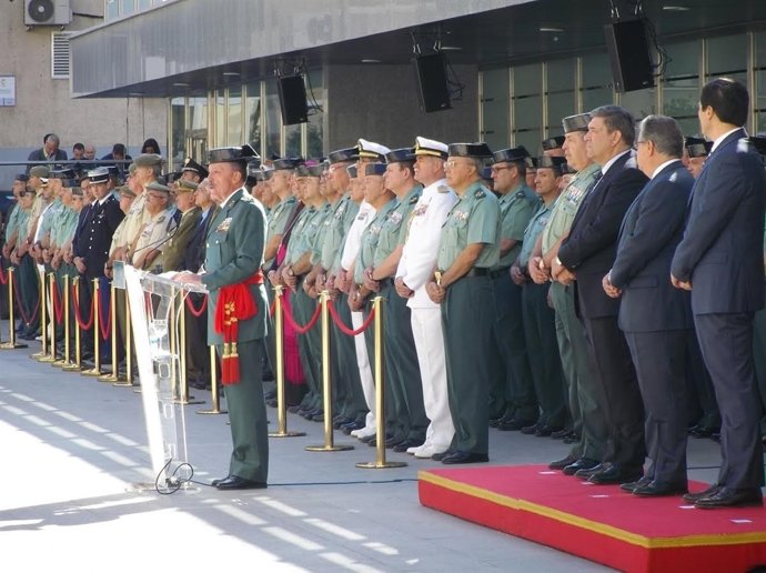 El tinent general Pablo Martín Alonso en el seu acte de comiat com DAO