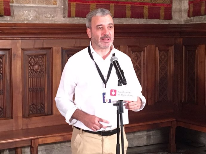 El segon tinent d'alcaldia de Barcelona, Jaume Collboni, en roda de premsa