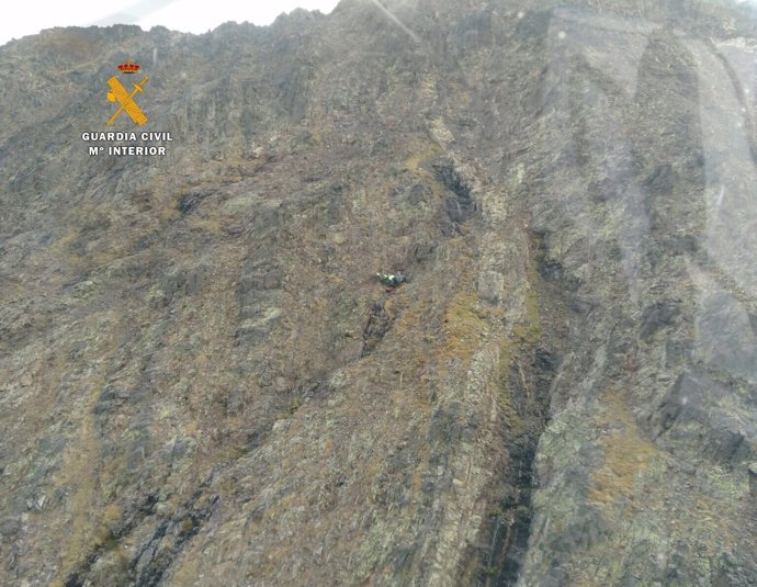 Rescate de un montañero, cerca del Pico de los Infiernos