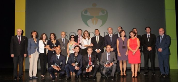 Susana Díaz asiste a la entrega de los Premios Solidarios ONCE 2017
