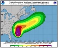 El huracán 'María' se debilita y se convertirá en tormenta tropical el martes o el miércoles
