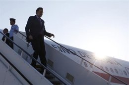 Mariano Rajoy baixa d'un avió