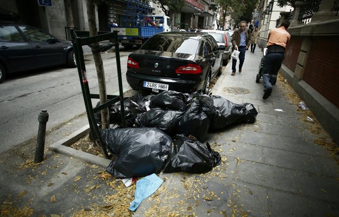 Recursos de la huelga de basuras en Madrid