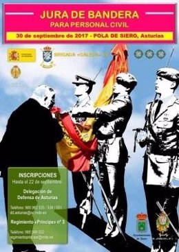 Cartel promocional de jura de bandera