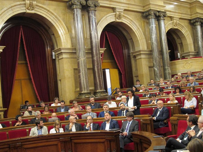Marta Rovira (JxSí) en el pleno del Parlament