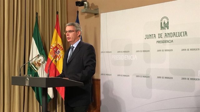 El portavoz de Gobierno andaluz, Juan Carlos Blanco