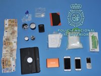 Detenida una pareja en Burgos dedicada al tráfico de drogas y a la que se incautó un kilo de cocaína