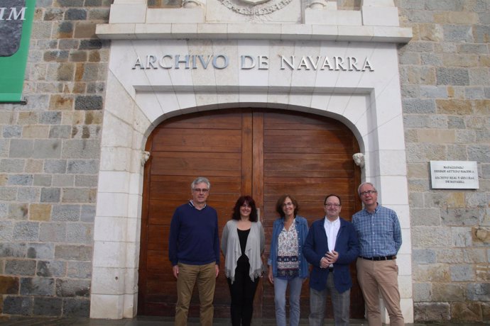 Peio Leiñena, Mª Pilar Los Arcos, Jaione Landaberea, Jon Bagüés y Joaquín Llanso