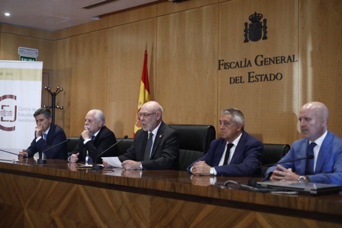 El fiscal general de l'Estat, José Manuel Maza, en roda de premsa