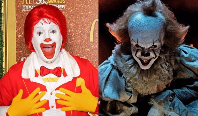 Ronald McDonald y Pennywise