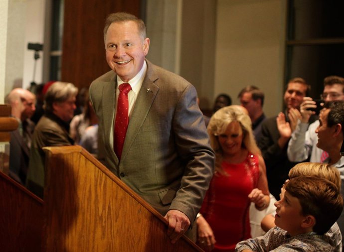 El candidato republicano al Senado por Alabama, Roy Moore.