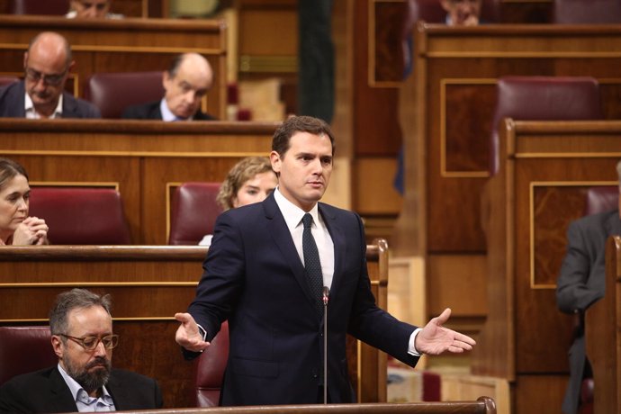 Albert Rivera en la sesión de control en el Congreso