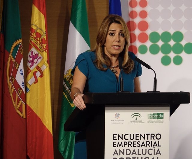 Susana Díaz, en el encuentro empresarial Andalucía-Portugal