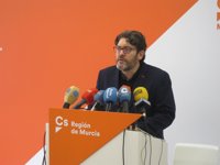 Miguel Sánchez (Cs): "Ciudadanos es el principal responsable de que Pedro Antonio Sánchez deje la política"