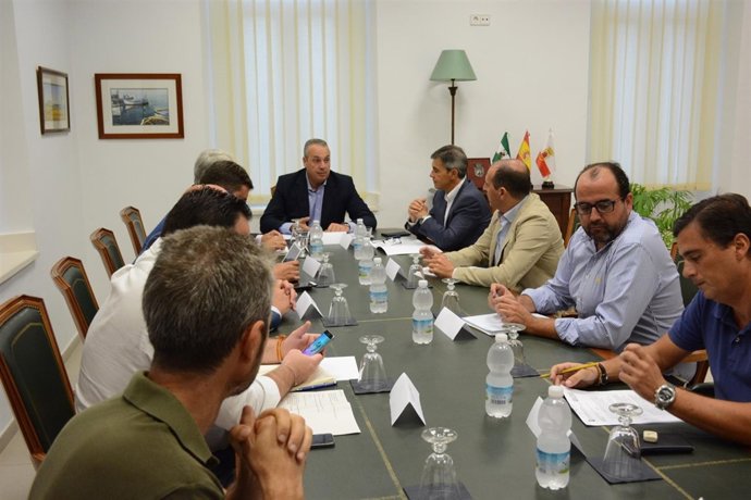 Reunión por la bocana del río Guadiaro en el Ayuntamiento de San Roque