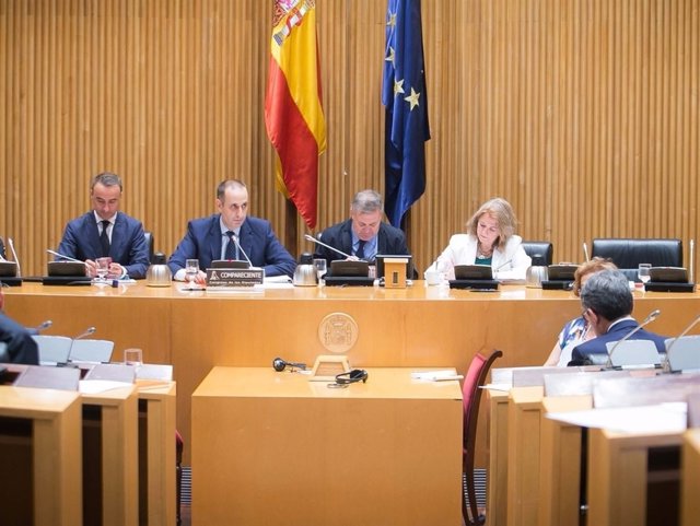 El presidente del FROB, Jaime Ponce, en el Congreso