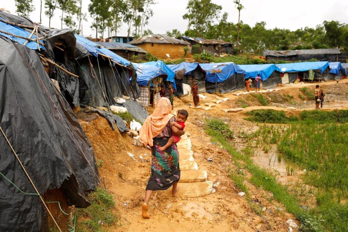 Campo de refugiados rohingya