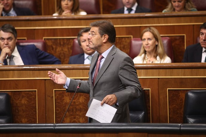 Rafael Catalá en la sessió de control al Congrés