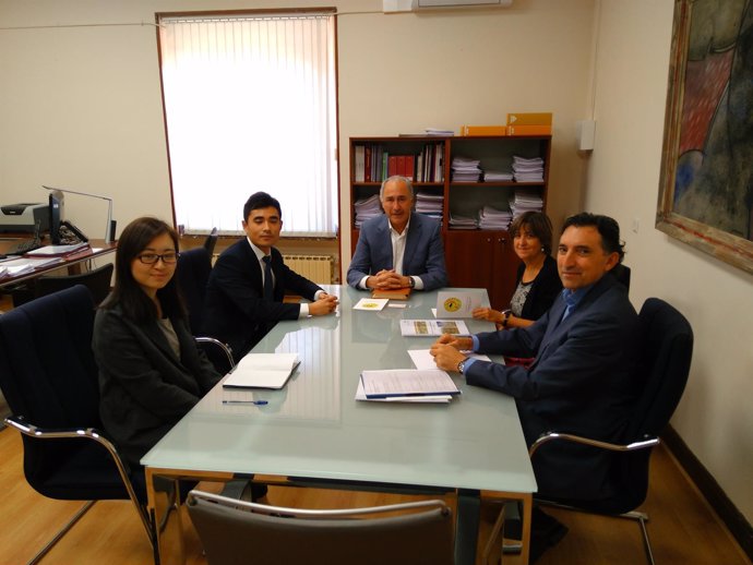 Visita de la delegación china a Valladolid. 