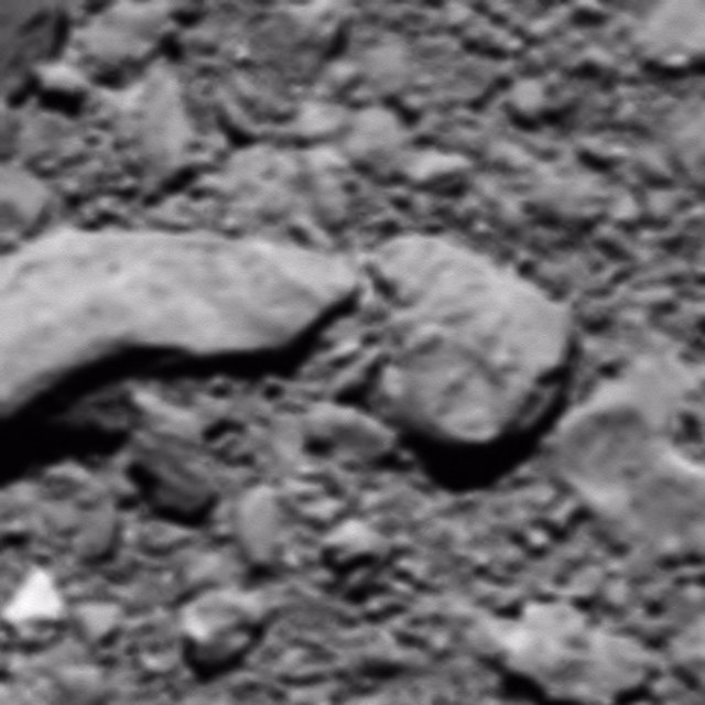Última imagen reconstruida de Rosetta