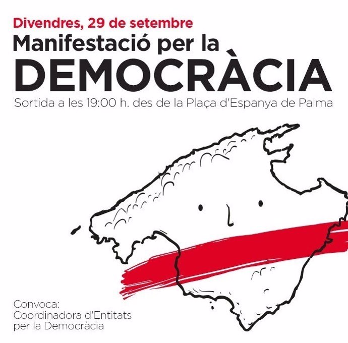 Manifestación por la democracia en Palma