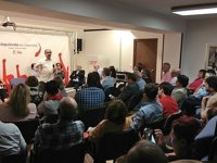 Lambán desea que los militantes del PSOE "vuelvan a sentirse protagonistas de la historia del partido"