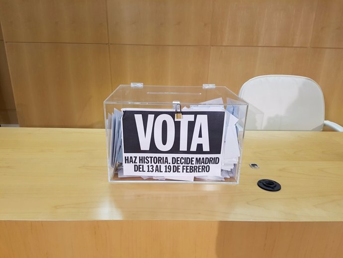 Urna de Votación Decide Madrid