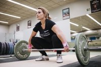 Lydia Valentín imparte una 'masterclass' a un centenar de personas para levantar 2.500 kilos solidarios