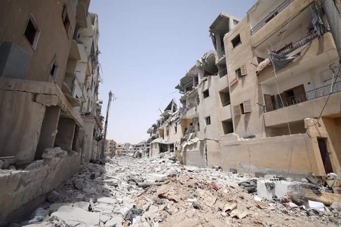 Edificios destruidos en Raqqa