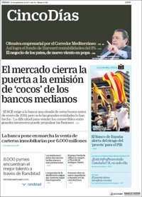 Las portadas de los periódicos económicos de hoy, viernes 29 de septiembre
