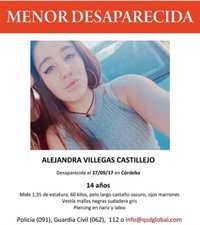 Encuentran en buen estado a la menor de 14 años desaparecida en Córdoba