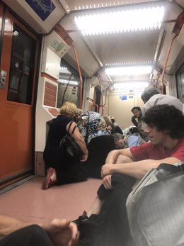 Pelea en el Metro de Madrid