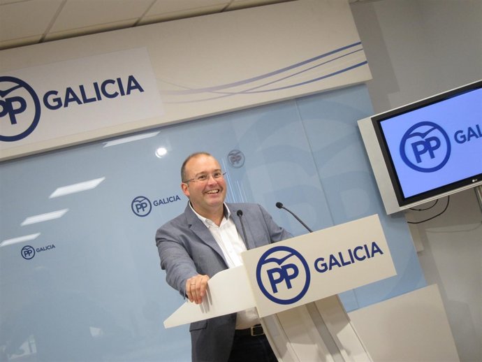 El secretario general del PPdeG, Miguel Tellado  