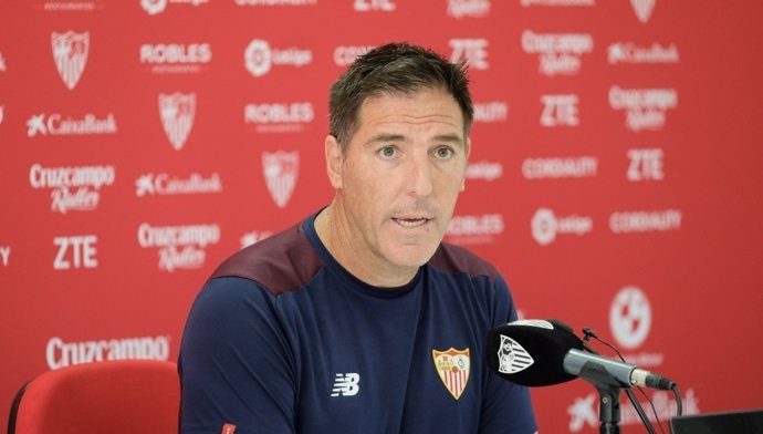 Eduardo Berizzo (Sevilla) en rueda de prensa